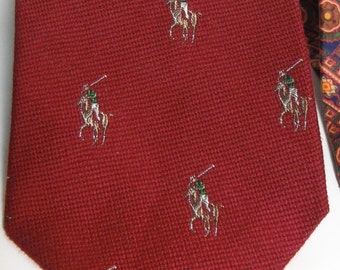 Polo vintage Cravate en soie et laine