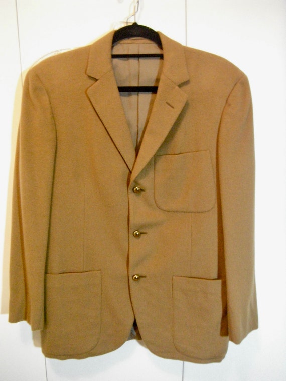 Vintage Aquascutum Tan Sport Coat - image 1