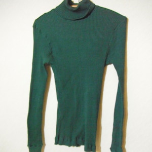 Vintage Forest Green Turtleneck Sweater