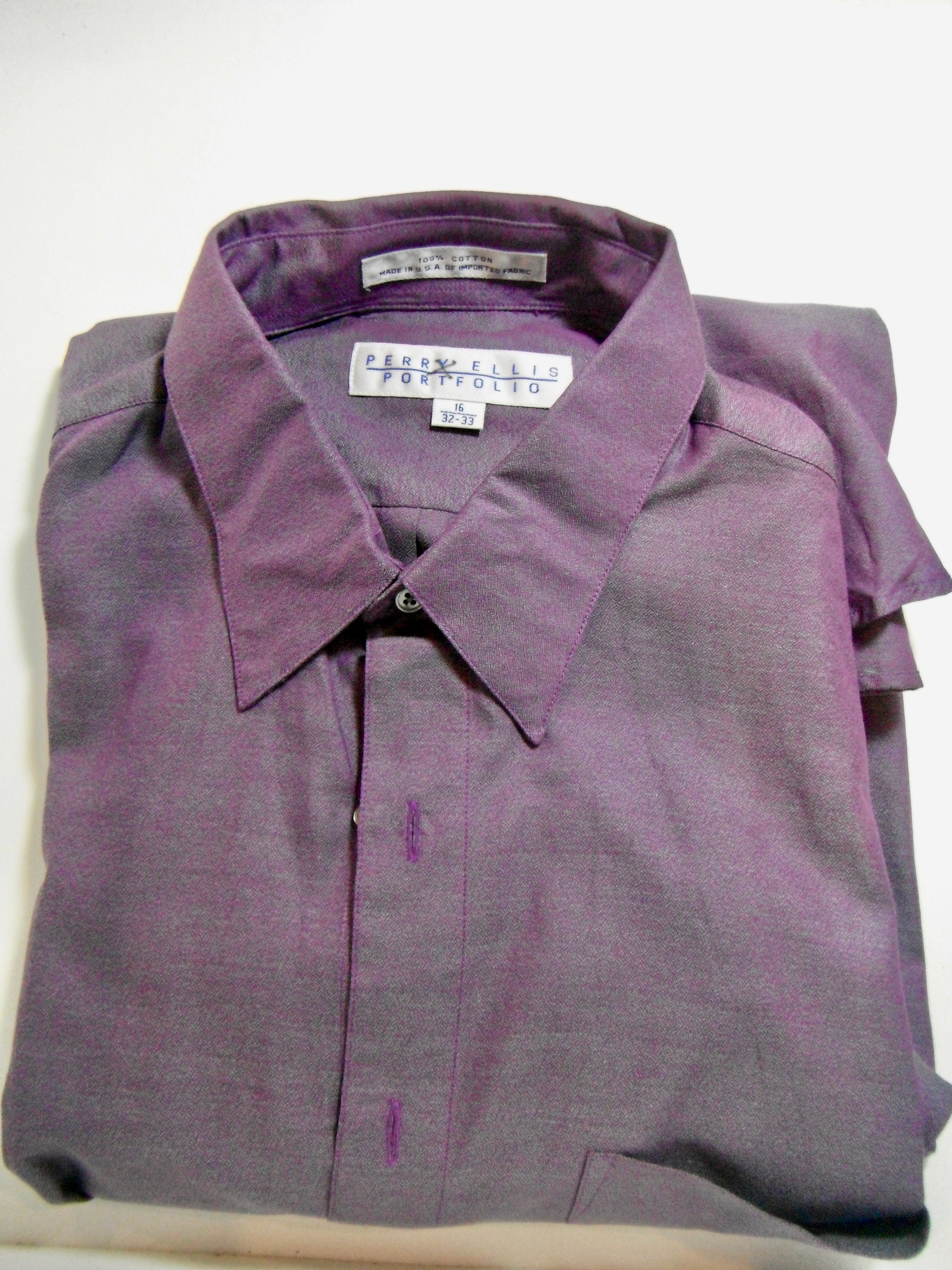 トップス 90's PERRY ELLIS silk shirt \