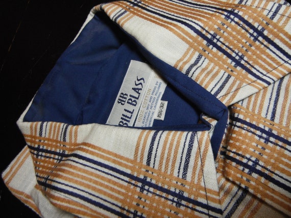 Vintage Bill Blass Brown Plaid Shirt - image 2