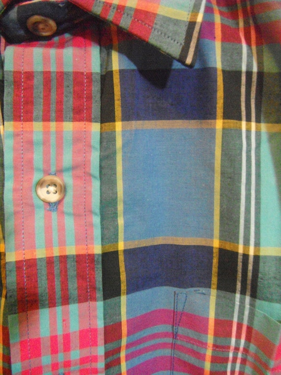 Vintage Bonwit Teller Plaid Shirt - image 3