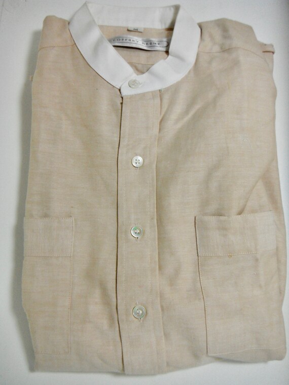 Vintage Geoffery Beens Collarless Shirt
