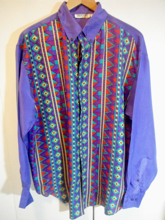 Vintage Bogari Silk Shirt - Etsy