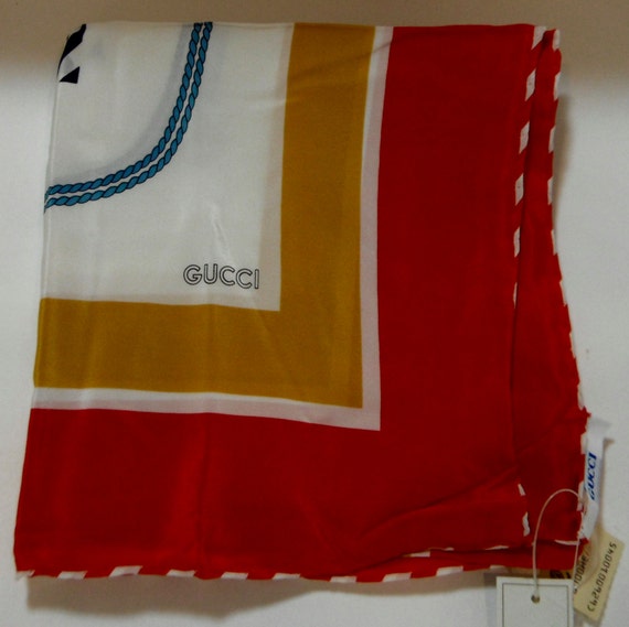 Vintage Gucci Silk Scarf - image 3