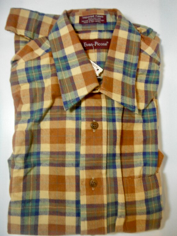 Vintage Evan Picone Plaid Shirt