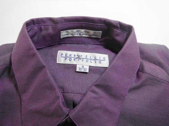 Vintage Perry Ellis Purple Shirt - image 2