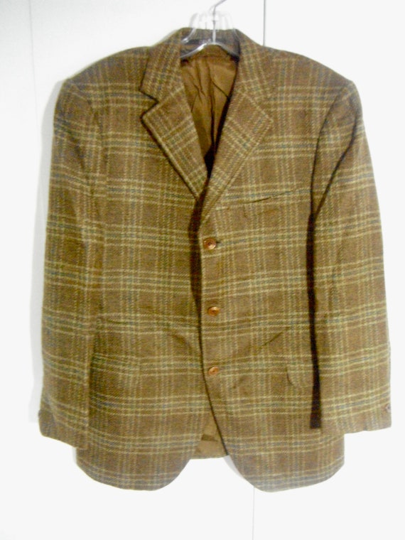 Vintage DAKS Plaid Sportcoat - image 1