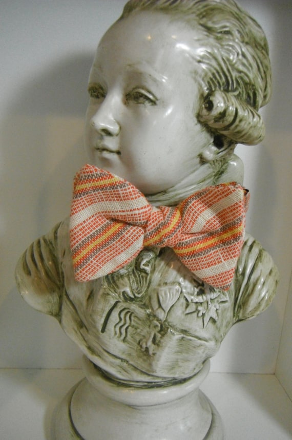 Vintage Linen Bow Tie - image 1