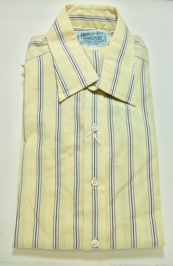 hilditch and key dress shirts Vintage Hilditch & Key Striped Shirt