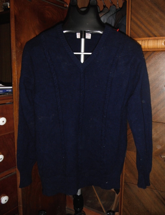 Cashmere Navy Blue Sweater