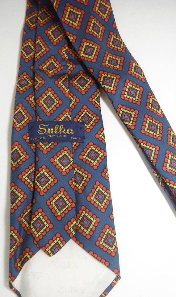 Vintage Sulka Silk Tie - Etsy