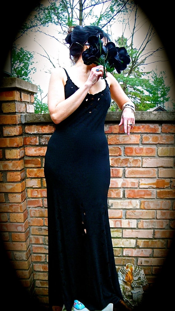 Vintage Nicole Bakti Black Gown - image 2