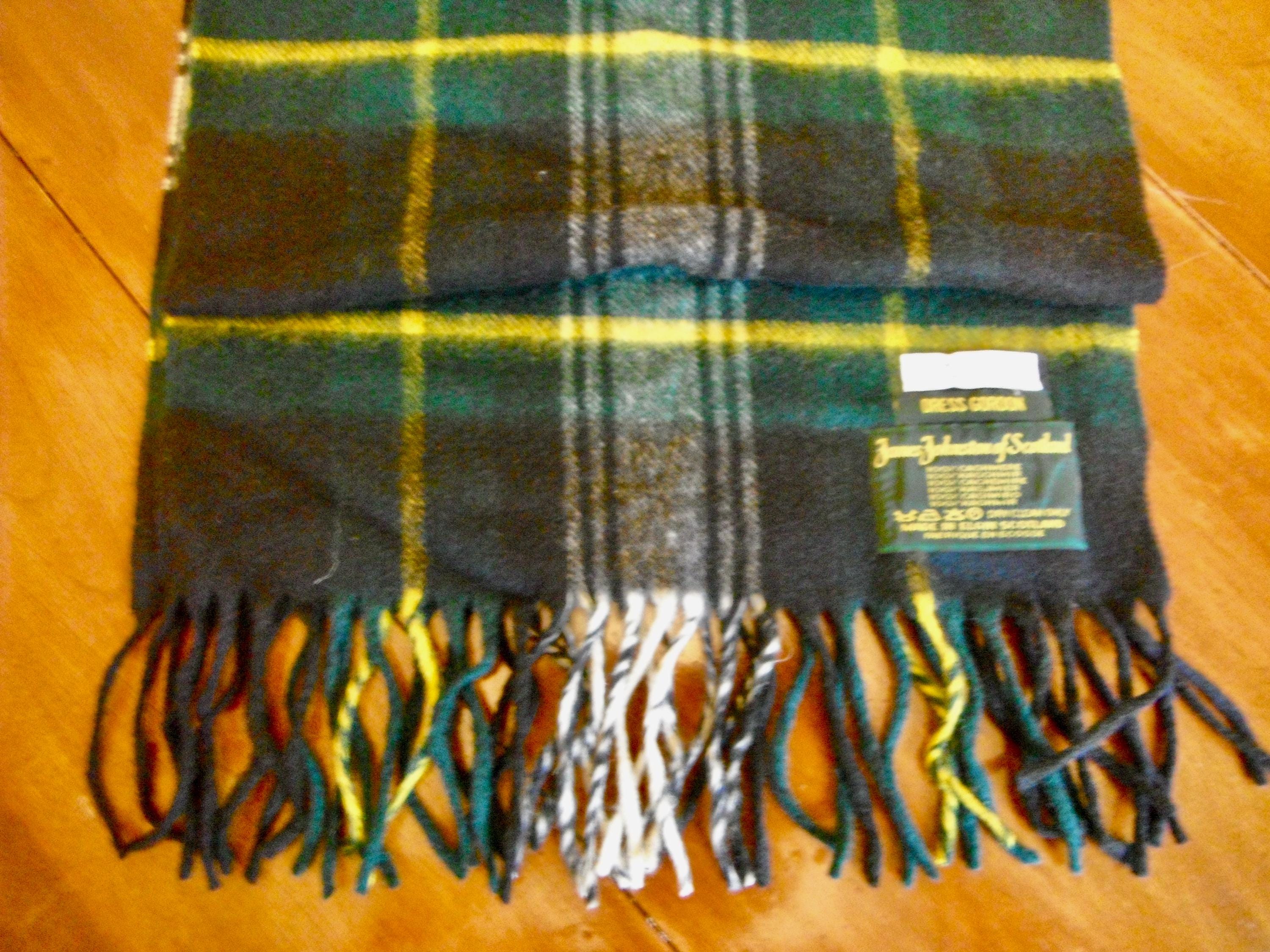 Vintage Janes Johnson of Scotland Plaid Scarf - Etsy