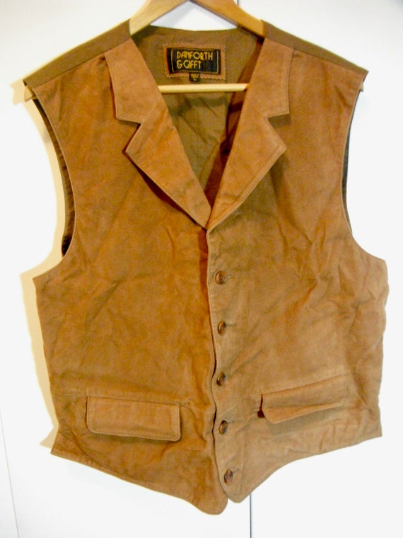 Vintage Brown Suede Vest