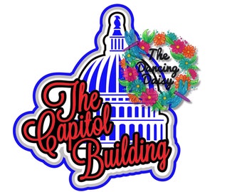 SVG DIGITAL File - Capitol Building Washington DC scrapbooking