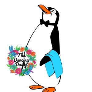 PLIK CYFROWY SVG - Mary Poppins Waiter Penguin