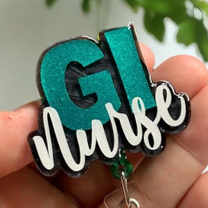 GI NURSE -  GASTROENTEROLOGY Custom badge reel