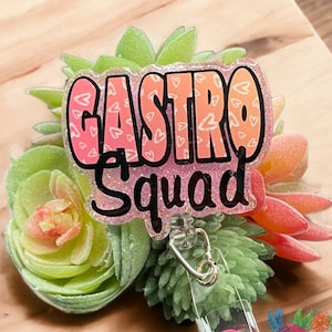 Gastro Squad -  custom badge reel