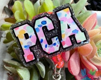 PCA initial badge reel / badge holder / id holder