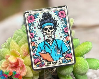 THE NURSE Tarot Card -  badge reel