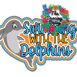 SVG DIGITALE DATEI - Schwimmen mit den Delfinen