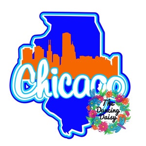 FILE DIGITALE SVG - Chicago Illinois