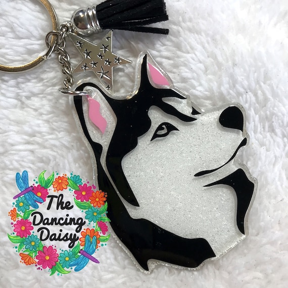Siberian husky keychain sale