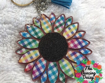 Sunflower acrylic keychain