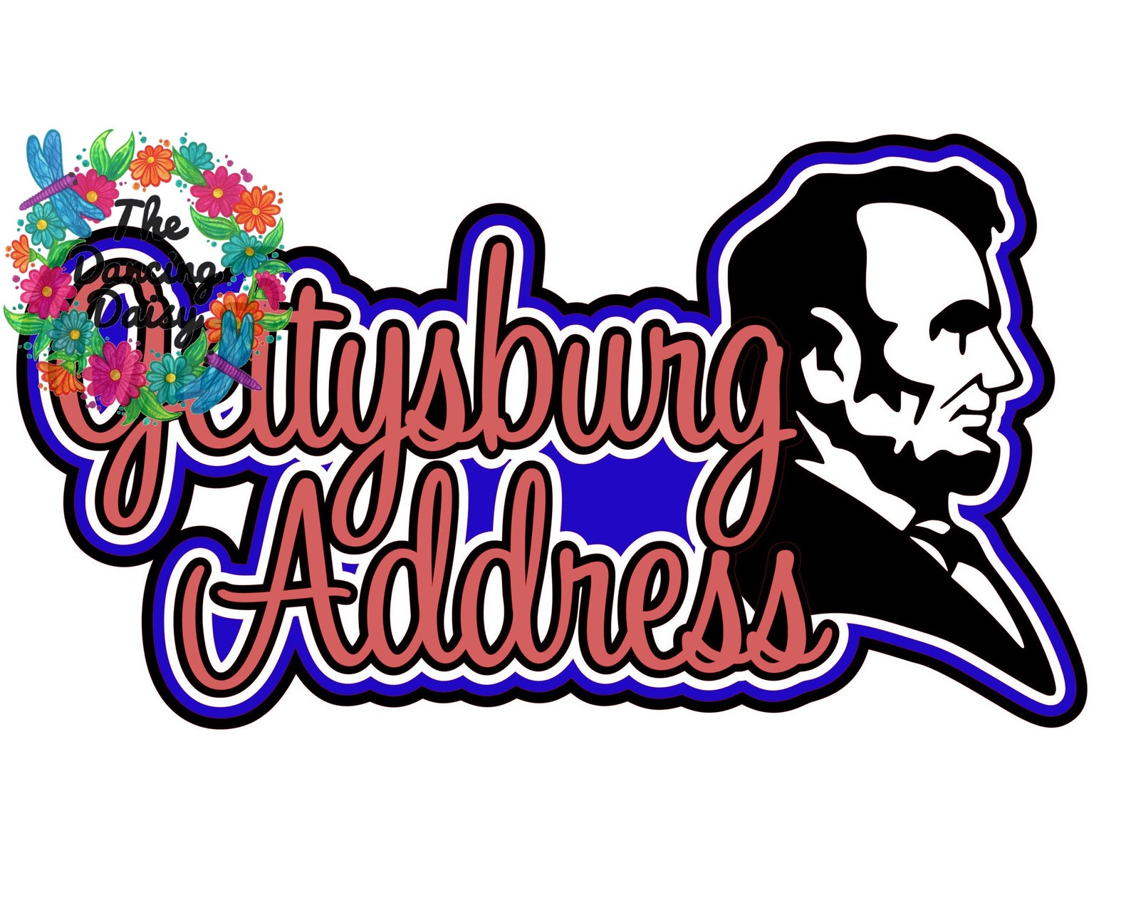 SVG DIGITAL File Gettysburg Address Pennsylvania die cut Etsy