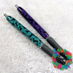 Refillable Dachshund / Doxie Mom glitter epoxy gel pen image 4