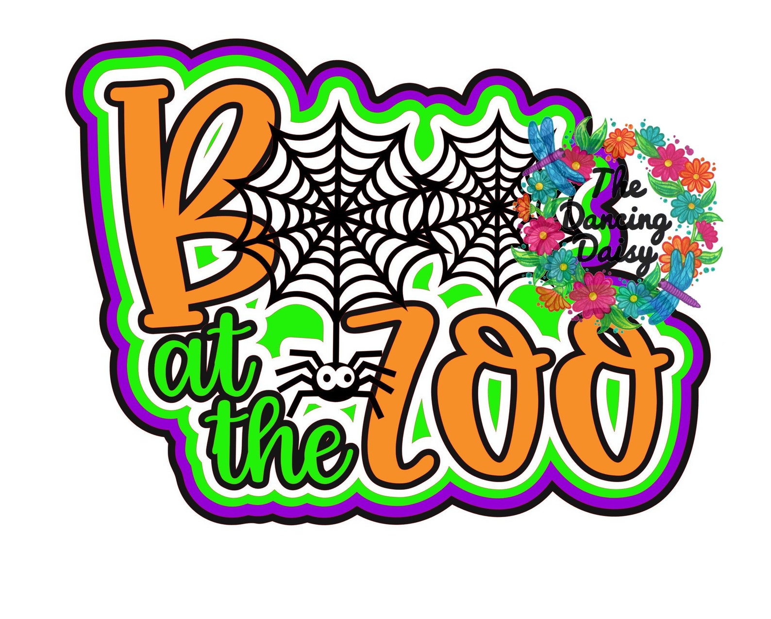 SVG DIGITAL FILE Boo at the Zoo Die Cut Etsy