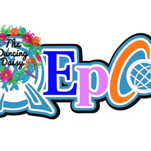 SVG DIGITAL FILE - Epcot ball logo word
