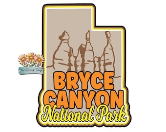 Bryce Canyon Scrapbook Title Piece: National Park Die Cut Embellishment