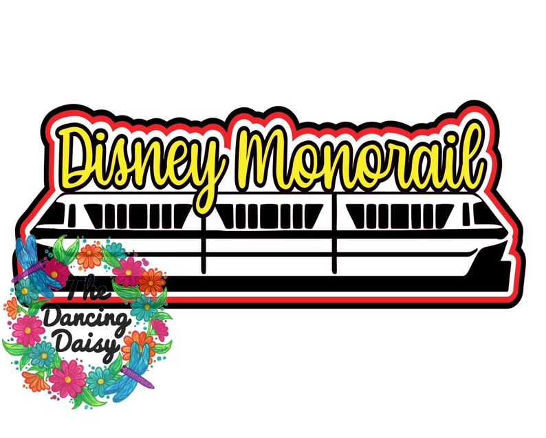 Download SVG DIGITAL FILE Disney Monorail transportation die cut | Etsy