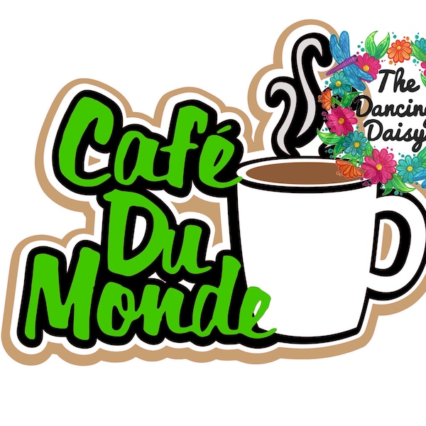 SVG DIGITAL FILE - New Orleans Cafe du Monde die cut