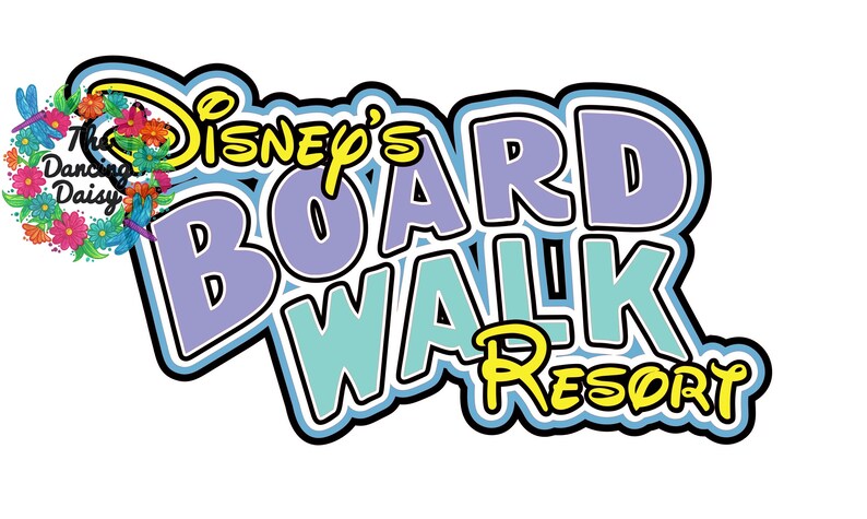 SVG DIGITAL FILE Disney Inspired die cut Boardwalk Resort
