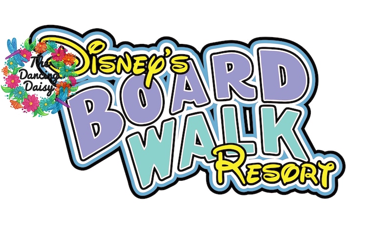 SVG DIGITAL FILE Disney Inspired die cut Boardwalk Resort