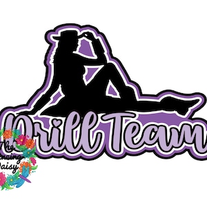 SVG DIGITAL FILE - Drill Team w/ Silhouette