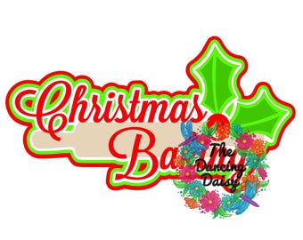 Christmas Baking - cookies milk - holiday die cut for scrapbooking - paper piecing