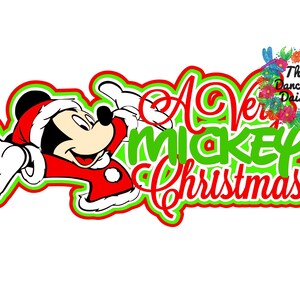 SVG DIGITAL FILE - A Very Mickey Christmas Santa