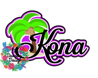 SVG DIGITAL FILE -Kona Island Hawaii