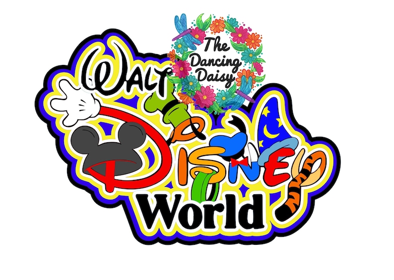 Download SVG DIGITAL FILE Walt Disney World character title die cut ...