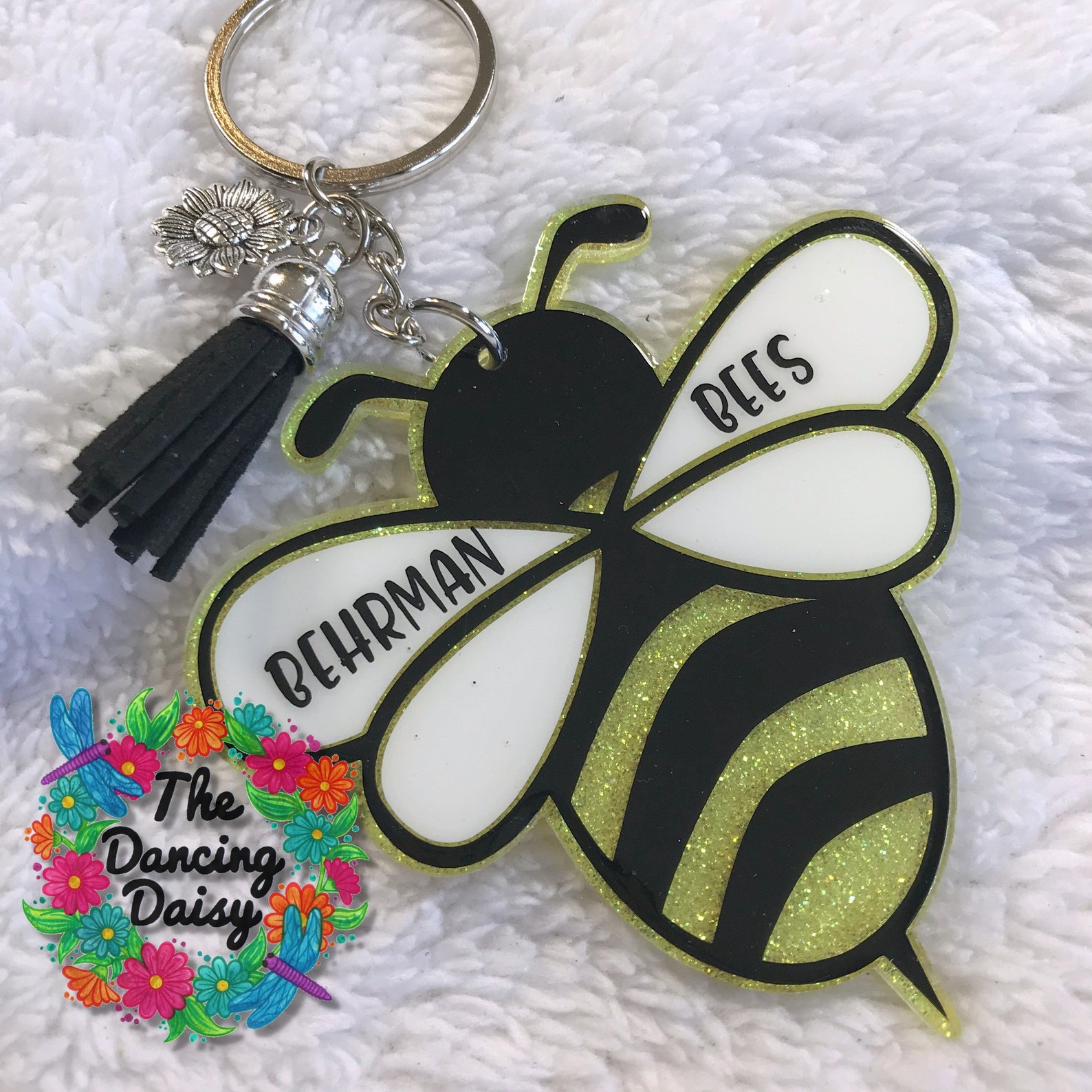 Bumble Bee acrylic keychain Etsy