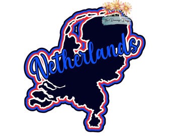 Netherlands Country Travel Die Cut:  Scrapbook Embellishment