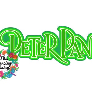 SVG DIGITAL FILE - Peter Pan title