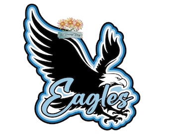 EAGLES - Zoo Day - Die Cut Scrapbook Embellishment / Title - PHYSICAL ITEM