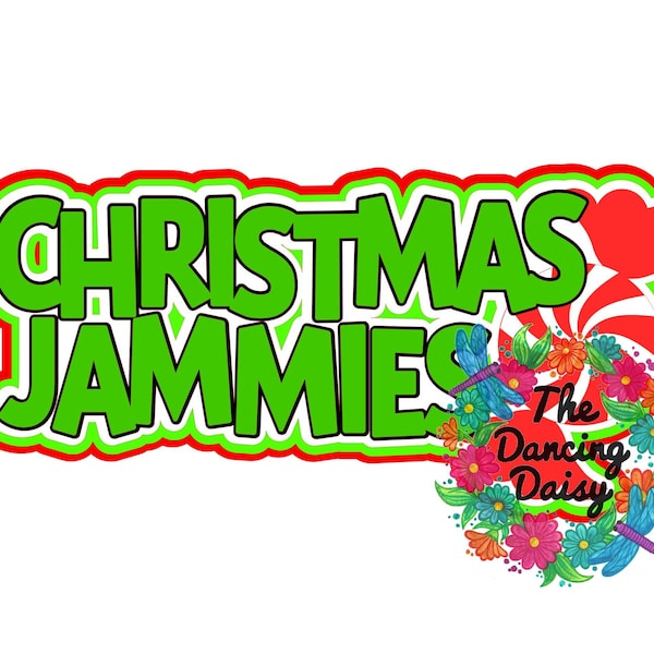 SVG DIGITAL FILE - Christmas Jammies / pajamas