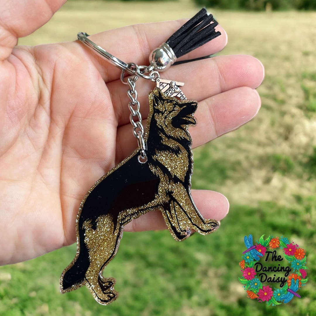 German Shepherd Acrylic Keychain Dog Keychain Custom Etsy Singapore