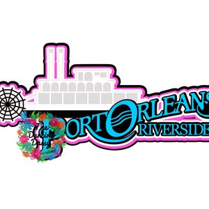 PORT ORLEANS RIVERSIDE Resort - Physical die cut Title - D I S N E Y scrapbooking